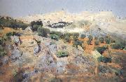 Aurelio de Beruete View of Toledo from the Olive Groves (nn02) oil on canvas